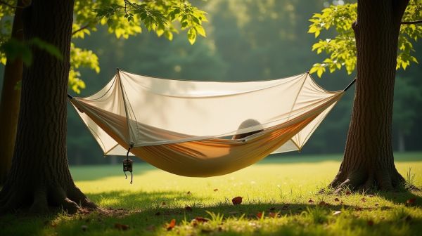 Confort et protection avec un hamac moustiquaire léger