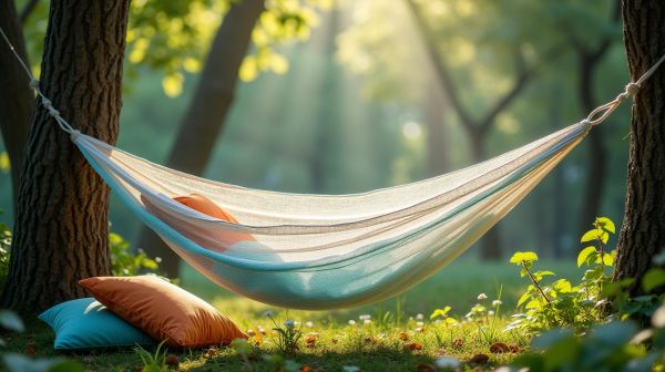 Confort et protection avec un hamac moustiquaire léger